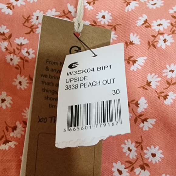 BILLABONG floral mini skirt Cotton & Linen - Picture 8 of 11